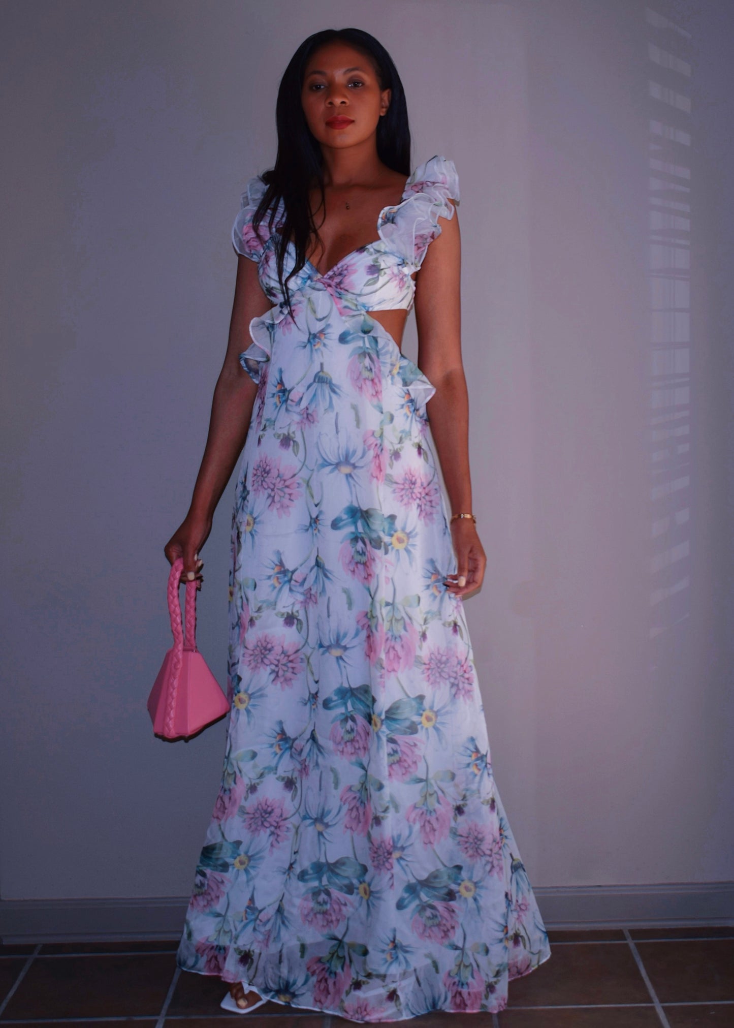 Dreamy Floral Chiffon Dress