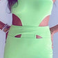 Strapless Maxi Lime Dress