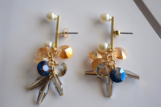 Pearl Stone  Earrings